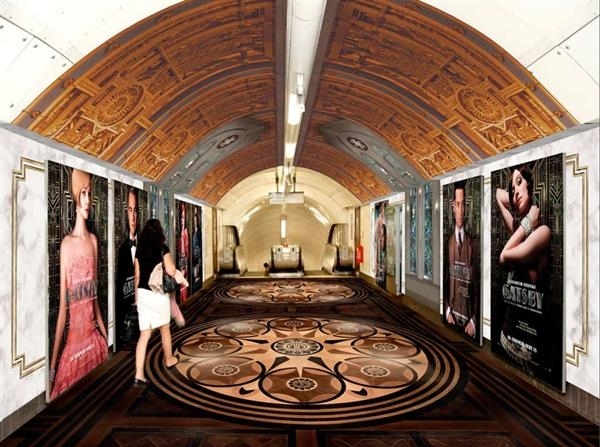 Great Gatsby Oxford Circus Tube Station