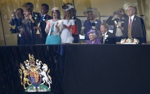 Royal Family watching Royal Ascot