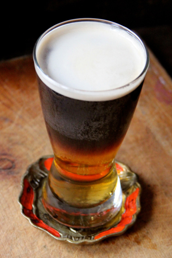 Mixing beer with cider