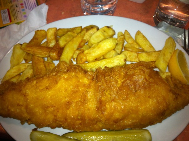 Fish and chips at Masters Super Fish