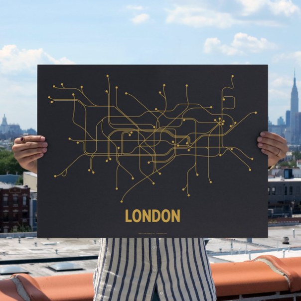London Screenprint Gray