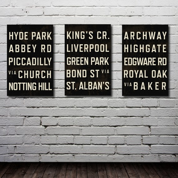 London Underground signs